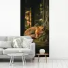 Vos - Bos - Slapen fotobehang vinyl groot -woonkamer
