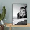 Strand - Klif - Golven - Voetstappen canvas 2cm klein -sfeer4