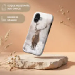Edelhert - Bos - Sneeuw - Winter - Majestueus Toughcase MagSafe Apple iPhone 17 klein -USP_RandenV_FR