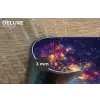 Kosmisch - lichtboom - Kerst - Kleurrijk Placemat vinyl groot -closeup