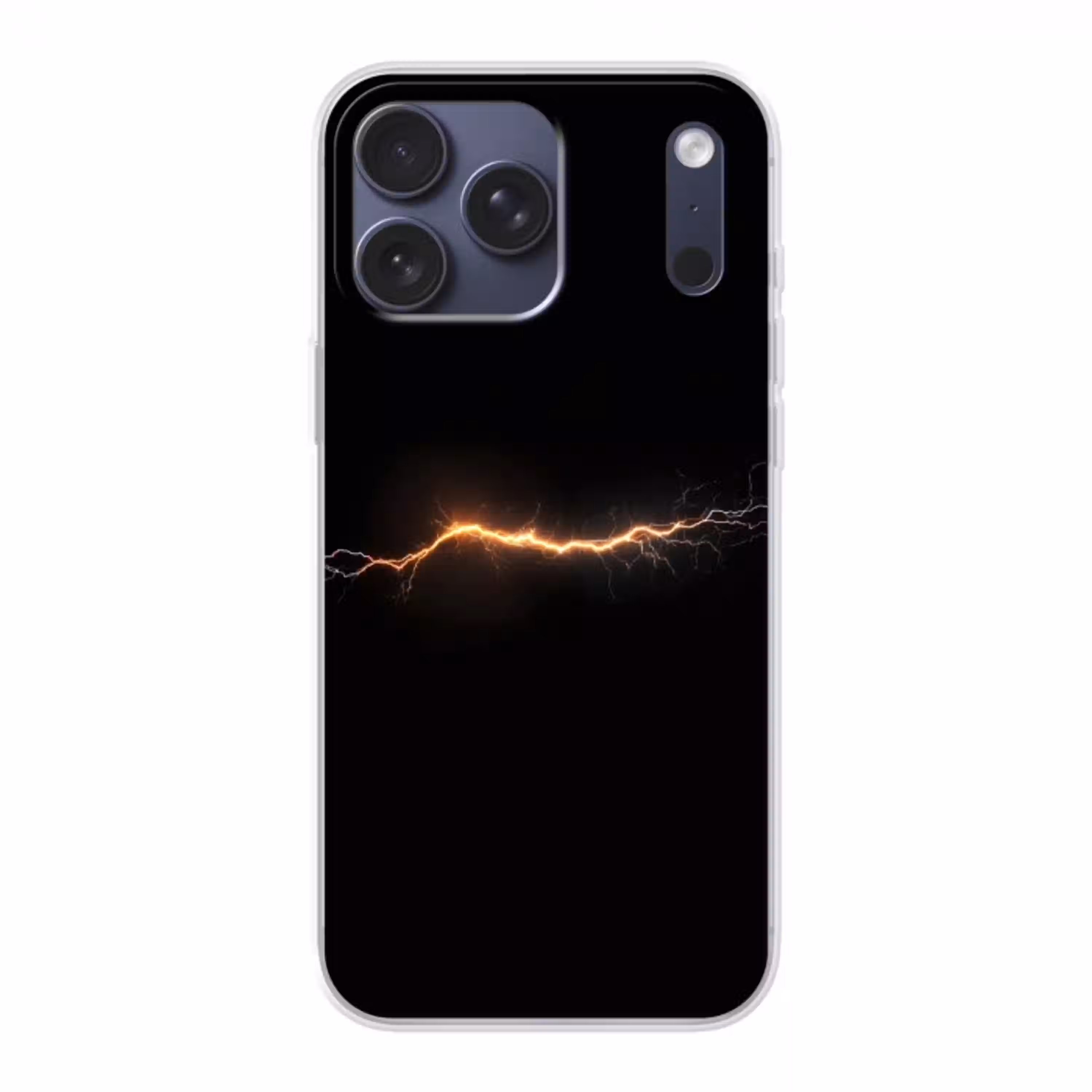 Gaming - Oranje - Bliksemflits - Licht Telefoonhoesje iPhone 17 Pro Max klein -3d