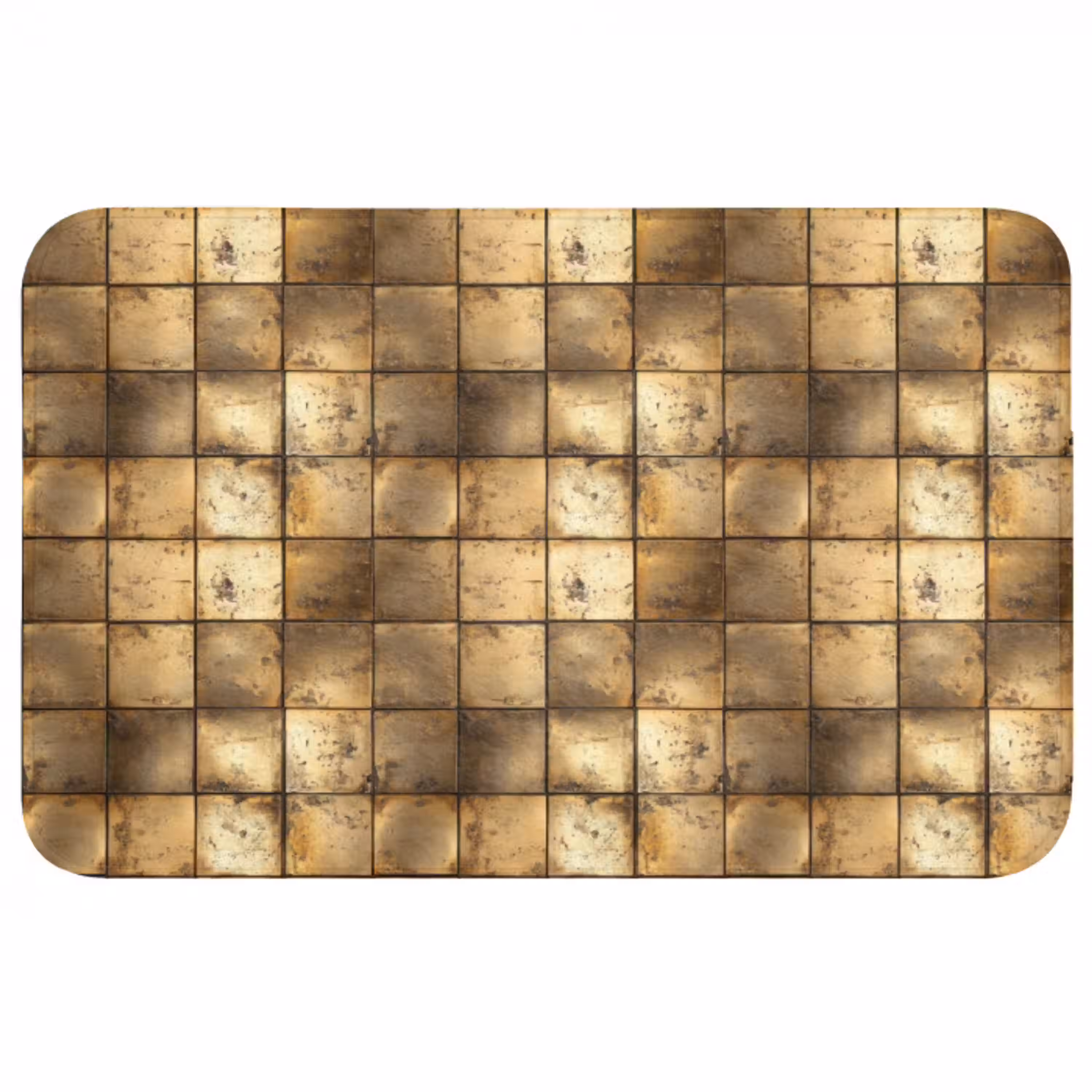 Geometrisch - Tegels - Goud WCmat middel 1009 -3d