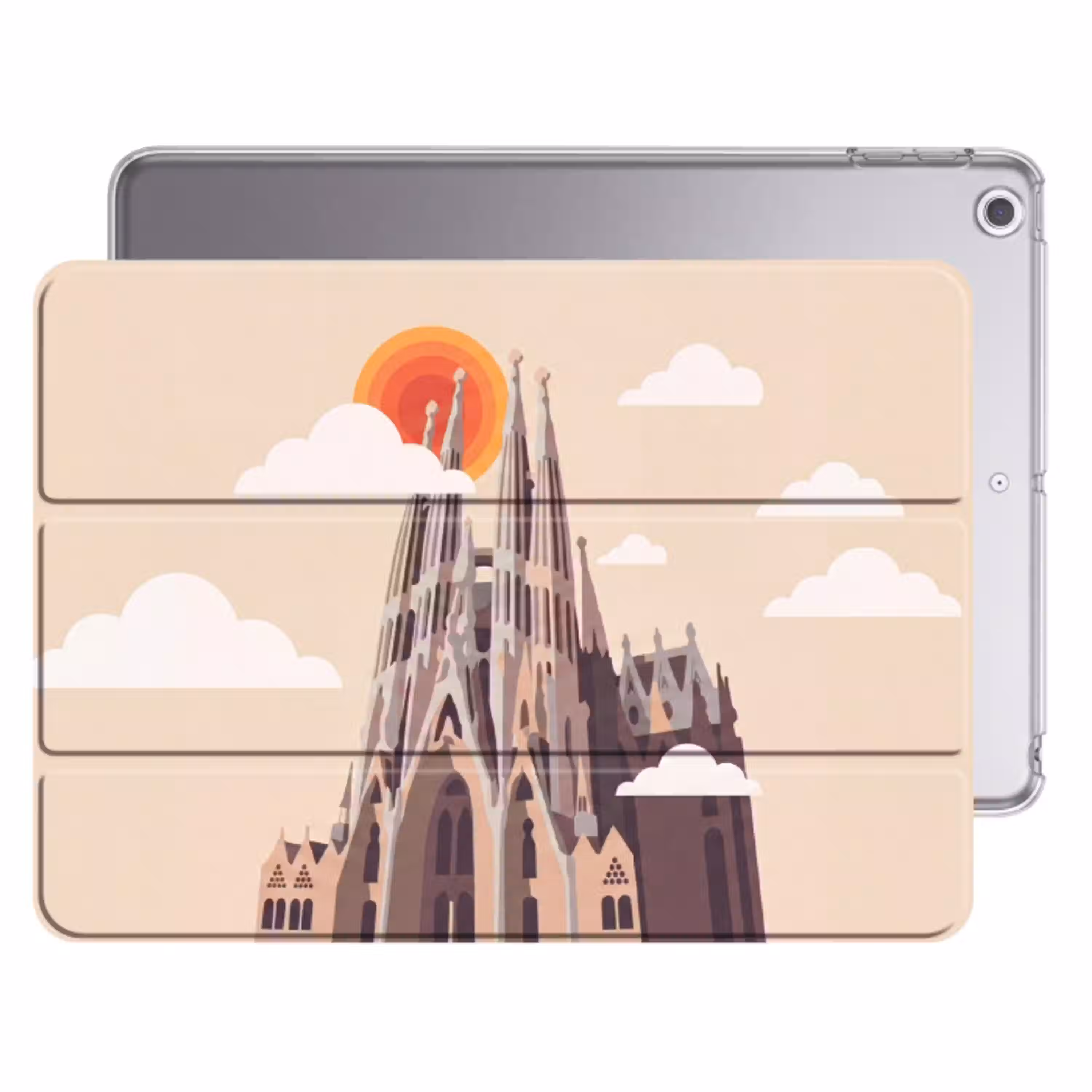 Gebouw - Torens - Architectuur - Abstract - Zonsondergang Apple iPad 2017 middel -threedimensional_3d_global
