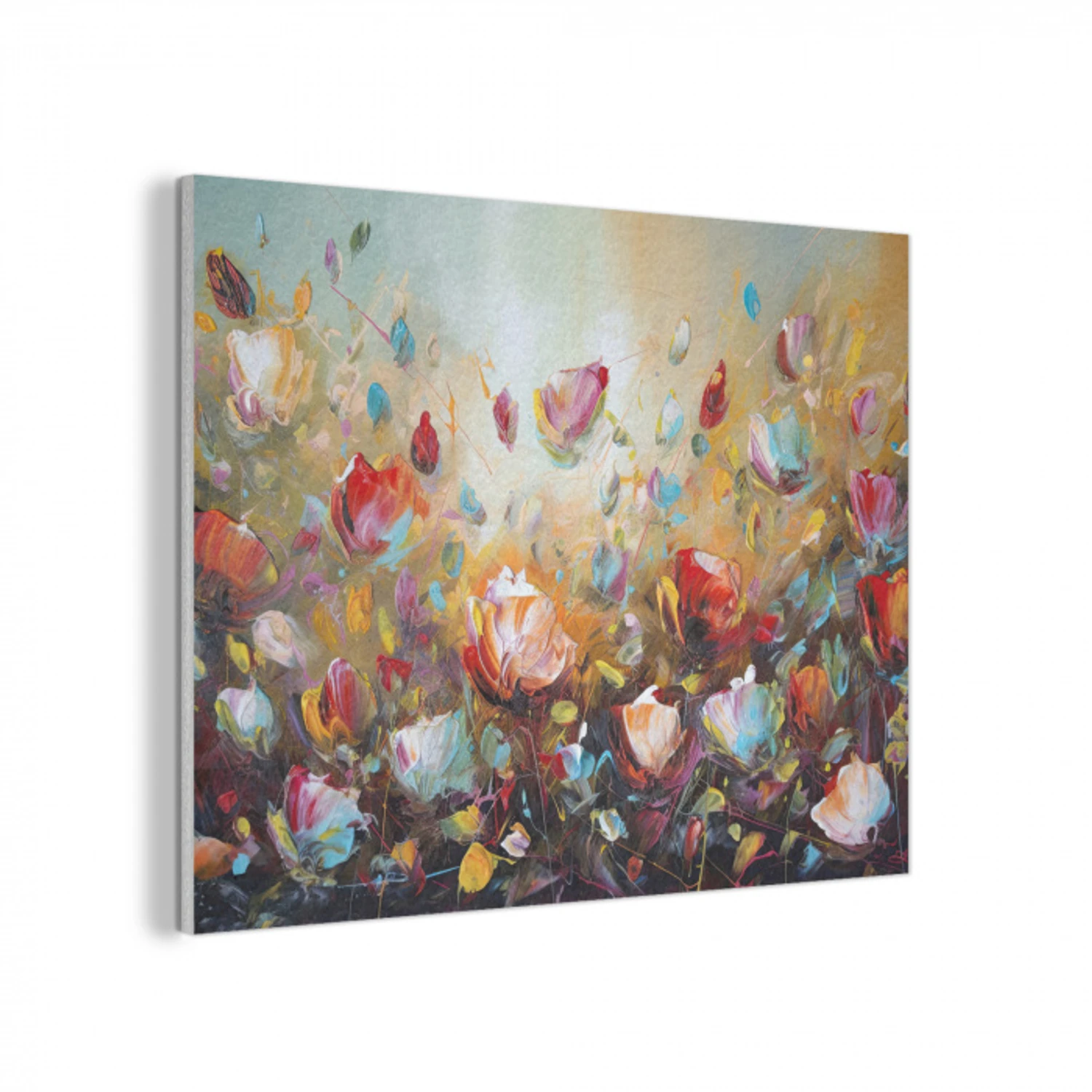 Bloemen - Kunst - Natuur - Olieverf PET vilt klein -3d