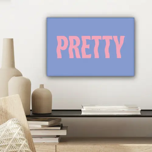Pretty - Roze - Blauw - Golvend canvas 2cm klein -sfeer6