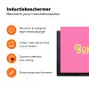 Roze - Groene Bonjour - art-deco Inductie beschermer vinyl 3mm klein -zzzzzzz-td-ups