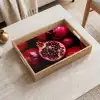 Granaatappel - Rood - Fruit Dienblad Rechthoek middel -sfeer1