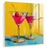 Glazen - Cocktail - Citroen - Kers plexiglas 5mm klein -zzzproduct_nieuw