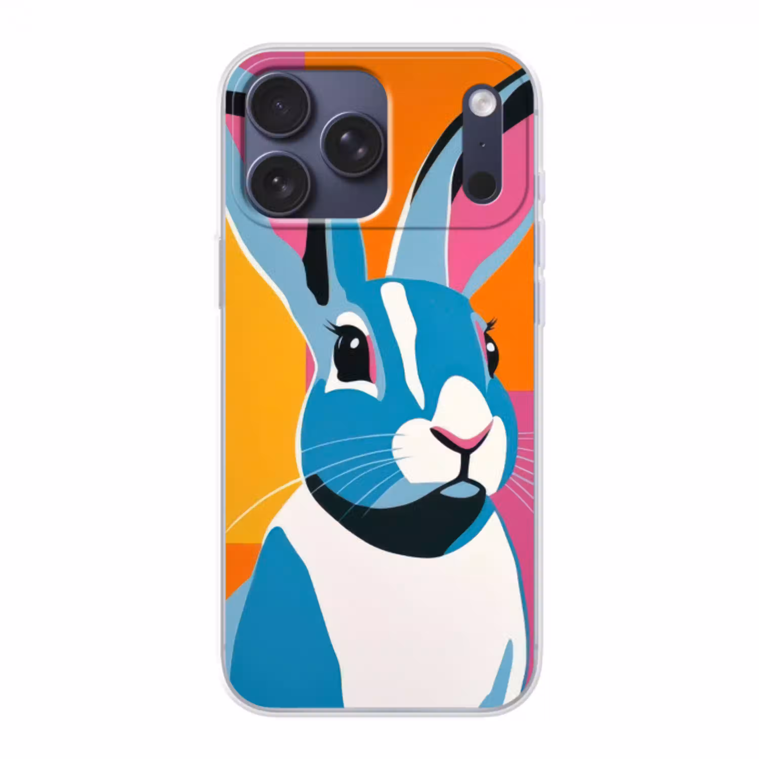 Haas - Kleurvakken - Oren - Roze Telefoonhoesje iPhone 17 Pro Max klein -3d