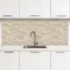 Bogen - Patroon - Beige keuken achterwand 2 middel 871 -3d