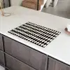 Klassiek - Patroon - Zwart Inductie beschermer vinyl 3mm klein 276 -sfeer8