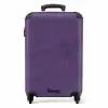 Lederen look violet paars NBS - Handbagage koffer - Volwassenen Unisex middel -productfoto_recht