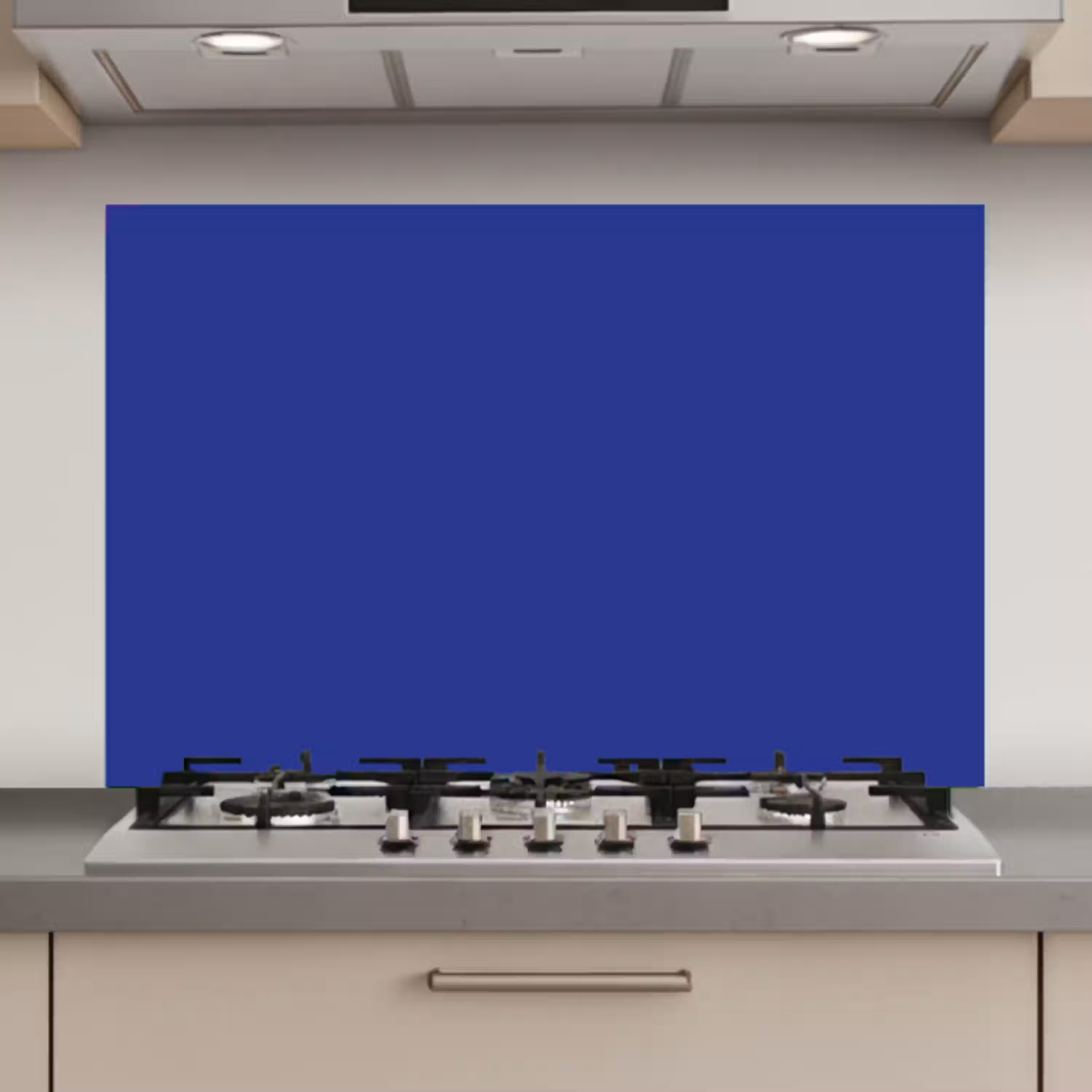 Blauw - Effen kleur - Donkerblauw keuken achterwand spatscherm klein 900 -3d_website