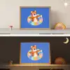 Tijger - Zwemband - Water Light Box met batterij (Wandlamp kind) middel -sfeer3_kind