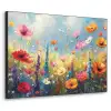 Bloemen - Natuur - Botanisch - Kunst Textielframe - compleet frame klein -3d