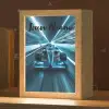 Race - Auto - Formule 1 - Jongens - Blauw Light Box met kabel (Kinderlampje) klein -zzz_3d_website