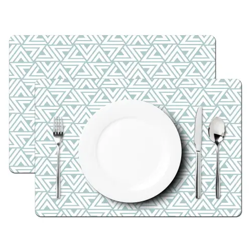 Patroon - Lijn - Design - Groen Placemat vinyl groot 368 -zzsfeer2_Kitchenyeah-website