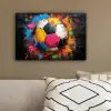 Graffiti - Voetbal - Muur - Street art - Sport canvas 2cm klein -sfeer3