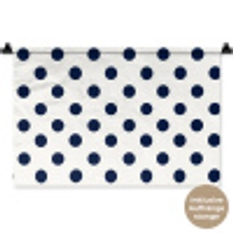 Klassiek - Stippen - Blauw Wandkleed katoen klein 269 -t3d_DE