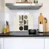Natuurlijke tinten - Grafisch - Verticale compositie Inductie beschemer met haakjes middel -sfeer2
