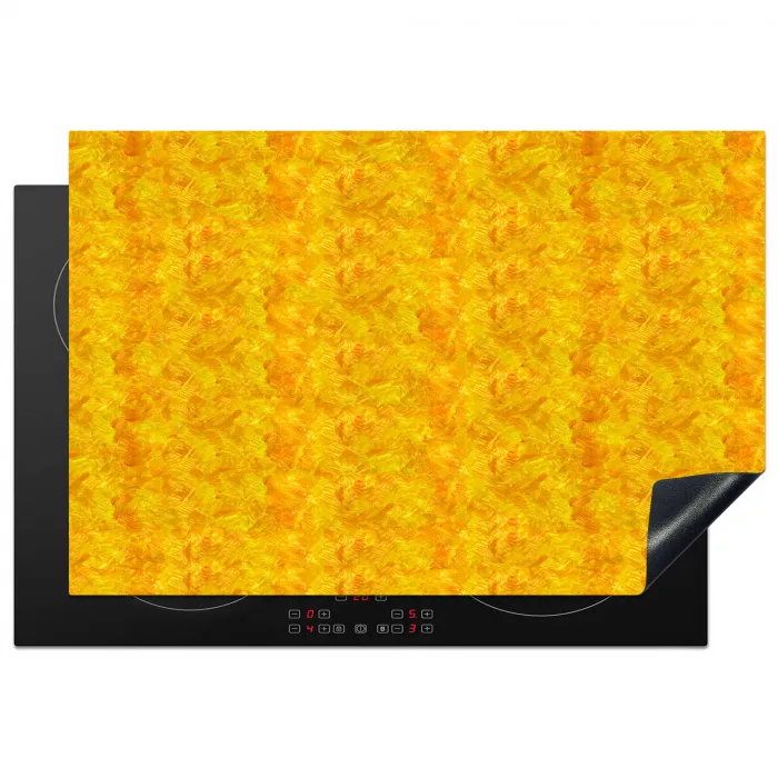 Vloeiend - Olie - Verf  - Geel Inductie beschermer vinyl 3mm klein 276 -3d