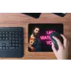 Man - Tekst - Neon muismat rubber klein -toetsenbord