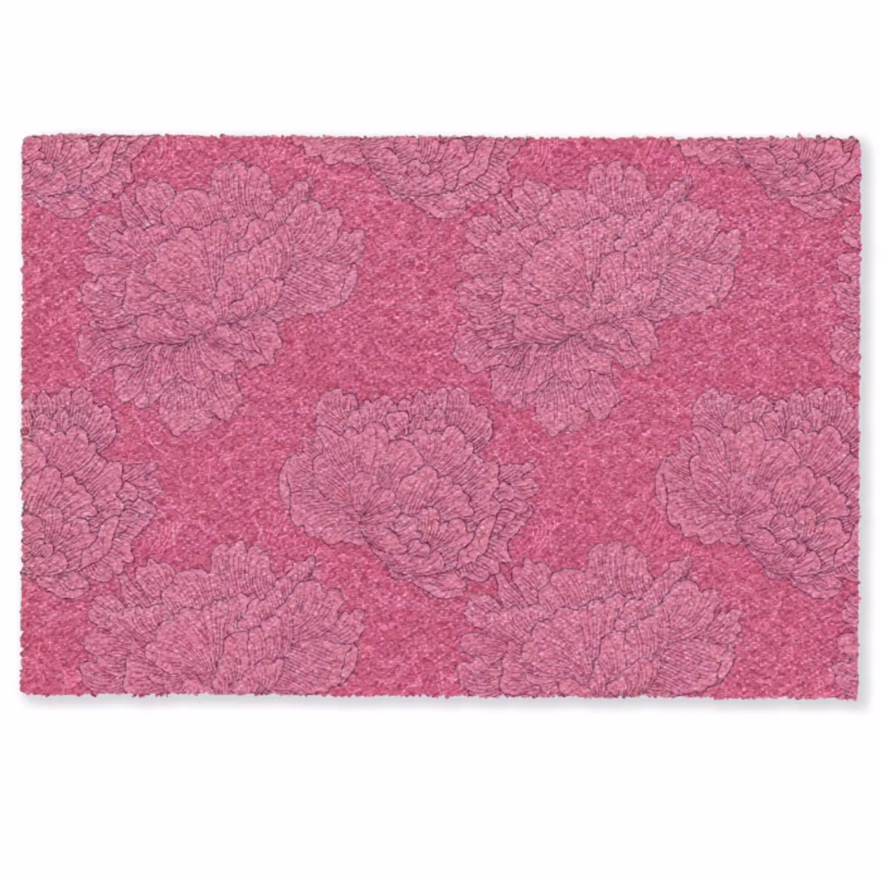 Pioenrozen - Energiek - Roze Deurmat klein 898 -zkaufland3d