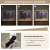 Olifant - Kleuren - Sterren - Dier Light Box met batterij (Wandlamp kind) middel -USP_dimbaarNL