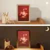 Voetballer - Omhaal - Rood - Neon Light Box met kabel klein -sfeer3_kind