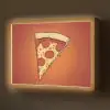 Pizza - Kaas - Rood - Pepperoni Light Box met batterij (Wandlamp) middel -z3d_website