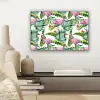 Bladeren - Flamingo - Bloemen - Jungle canvas 2cm klein -sfeer6