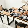 Bloemen - Wit - Abstract Placemat vinyl groot -zzsfeer4_Kitchenyeah-website