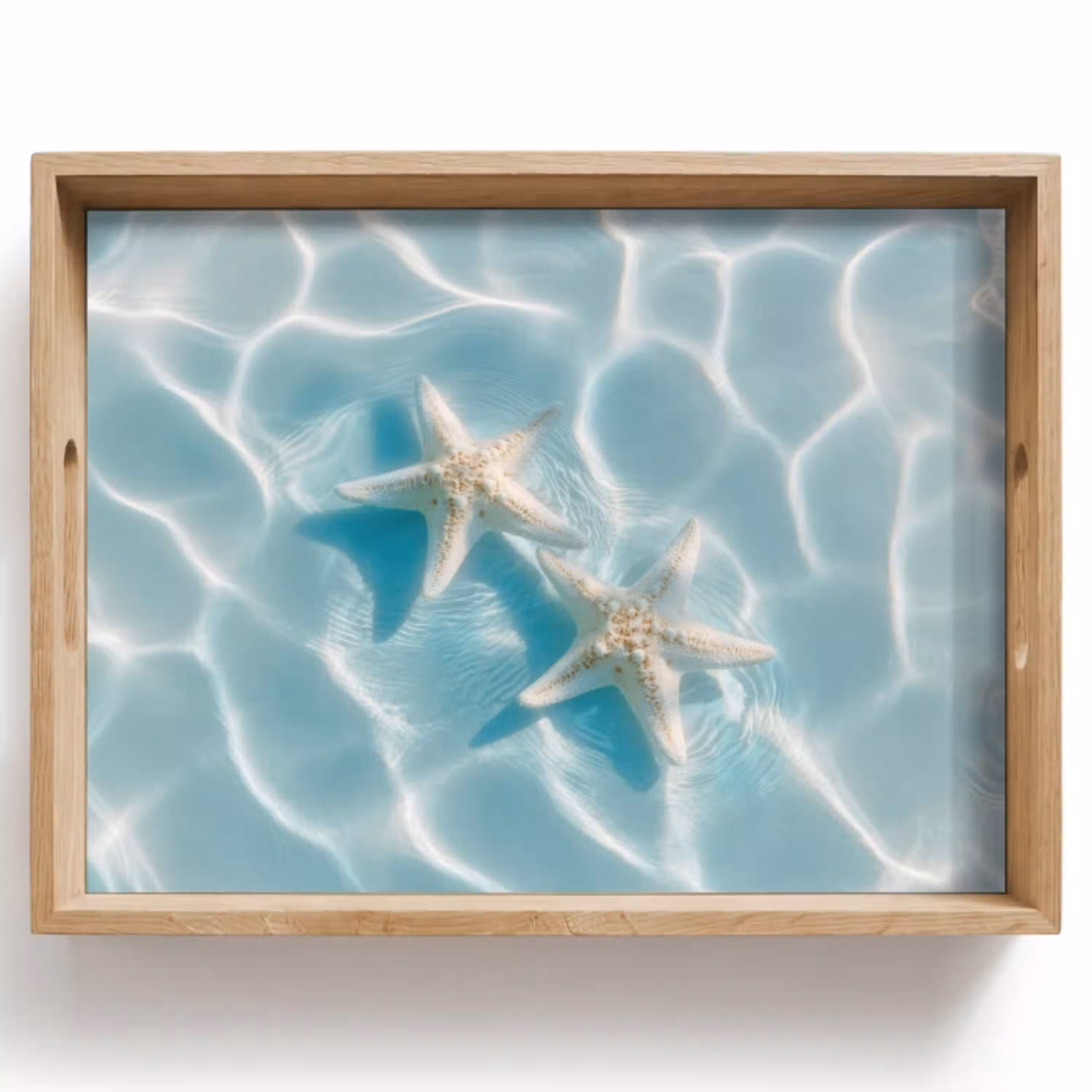 Zeesterren - Golvend water - Rustgevend Dienblad Rechthoek middel -z3d_shopping