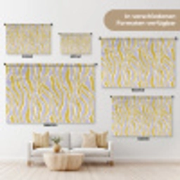 Zebra - Modern - Meerkleurig Wandkleed katoen klein 269 -tsfeer8_DE