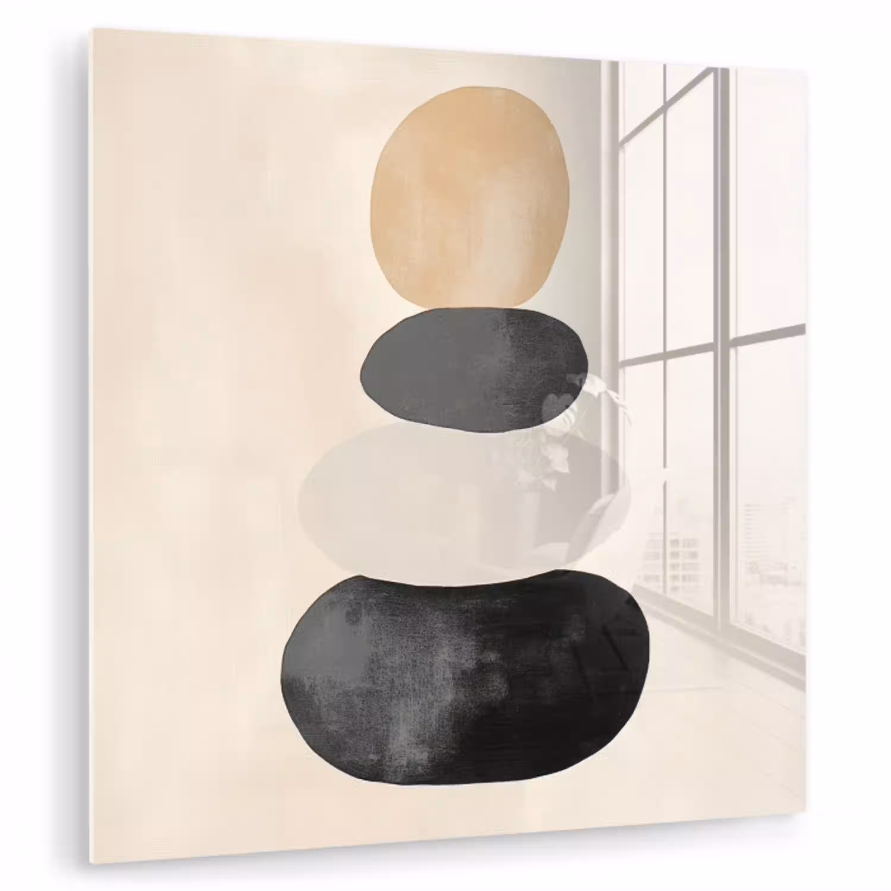 Japandi - Wabi sabi - Beige plexiglas 5mm klein -zzzproduct_nieuw