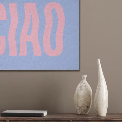 Ciao - Roze - Blauw - Golvend PET vilt klein -sfeer6_closeup