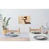 Kerst - Hert - Gewei - Rood Muursticker klein -eettafel