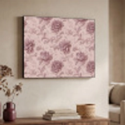 Reliëf - Pioenrozen - Roze Textielframe zwart klein 947 -sfeer3