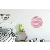 Schuim - Structuur - Roze Wandcirkel aluminium klein -kinderkamer
