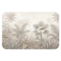 Jungle - Tropisch - Natuur -Vintage - Beige Badmat klein -3d