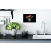 Rode - Bloemen - Tulpen - Vaas Muursticker klein -keuken