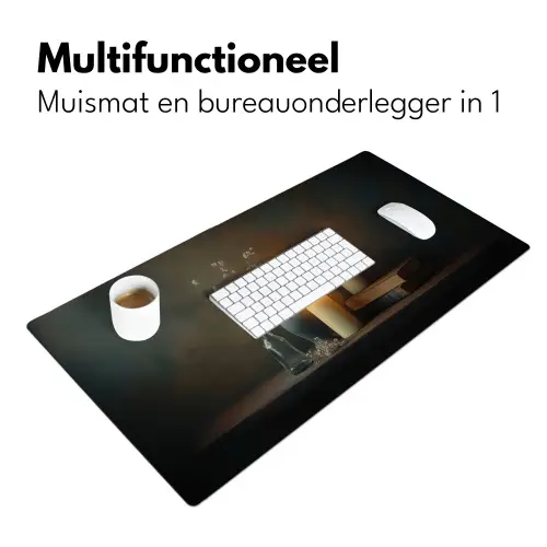 Kaarsen - Stilleven - Rustiek - Boeken Muismat XXL klein -sfeer4