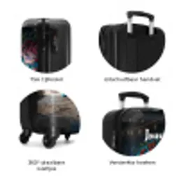 Skater schildpad NBS - Handbagage koffer - Kinderen Unisex middel zzzzzzzbolletjes_NL