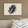 Palmblad - Subtiel - Groen - beige canvas 2cm klein -sfeer3