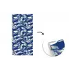 Botanisch - Patroon - Blauw fotobehang vinyl groot 64 -3d