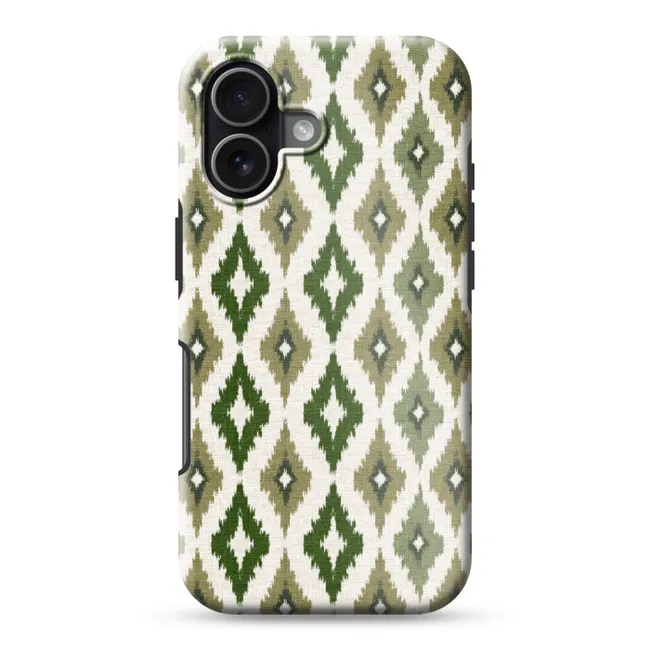 Telefoonhoesje Toughcase - Geografisch - Ruitmotief - Groen