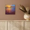 Zee - Strand - Zonsondergang - Wolken - Horizon aluminium wit klein -sfeer4