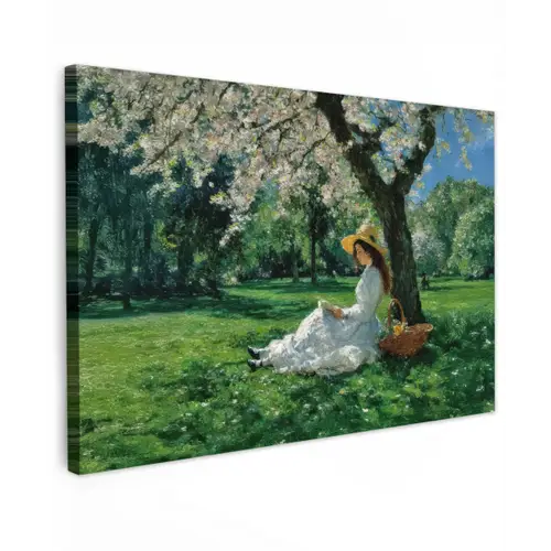 Vrouw - Boom - Boek - Mandje canvas 2cm klein -z3d