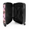 Retro discobal patroon roze NBS - Handbagage koffer - Kinderen Unisex middel -binnenkant
