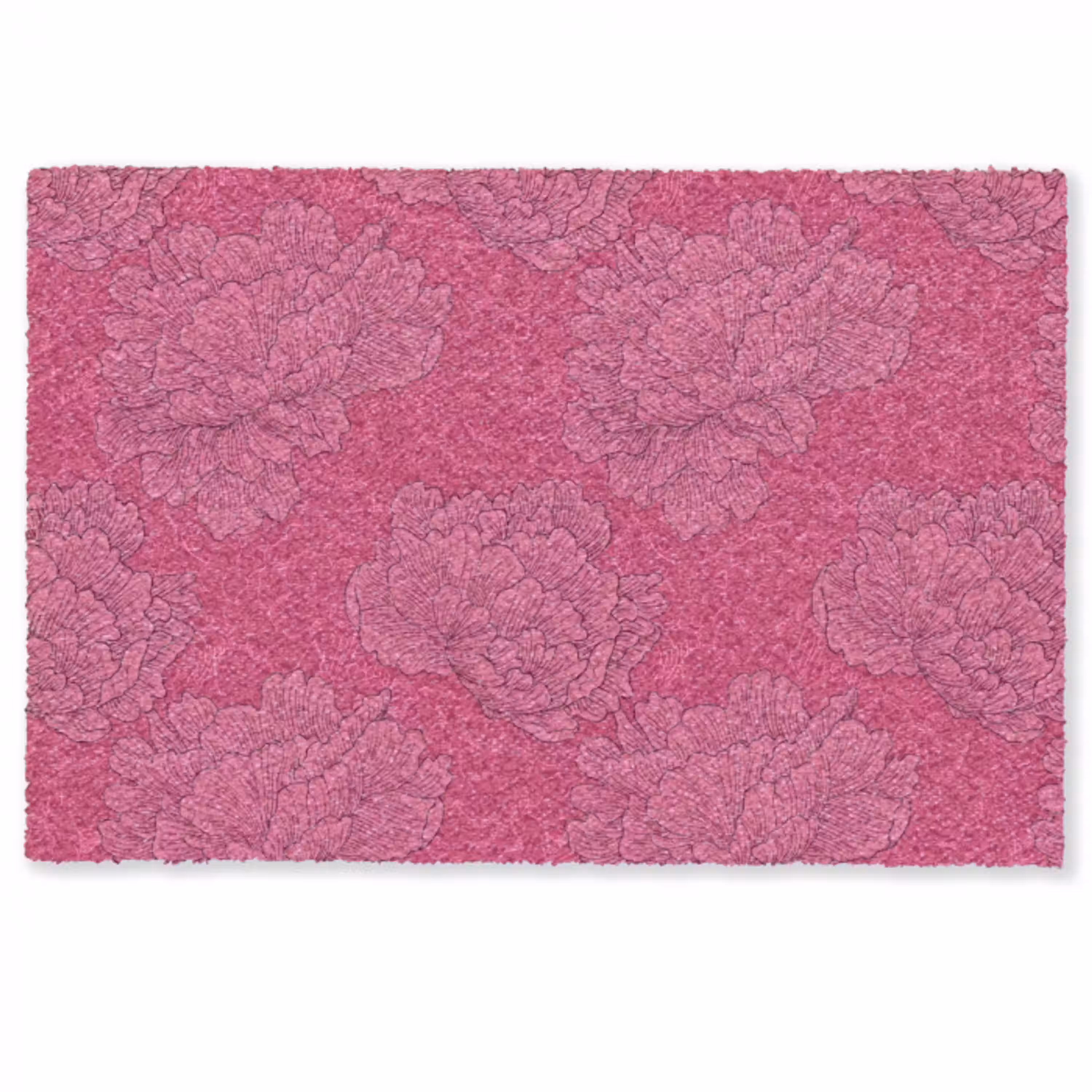 Pioenrozen - Energiek - Roze Deurmat klein 898 -zkaufland3d